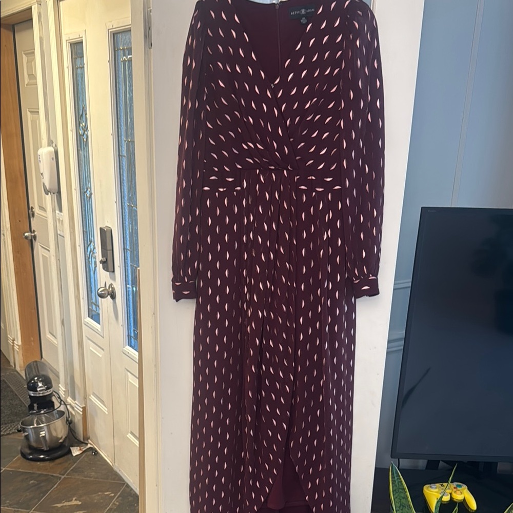 Chic Long Sleeve Purple Dress - Picture 5 of 5